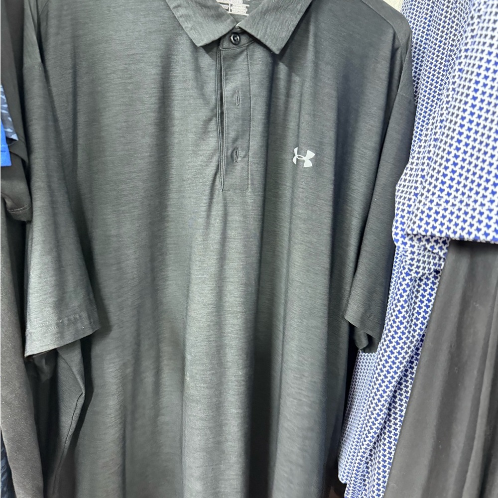 Under Armour Men's Gray Polo Shirt
